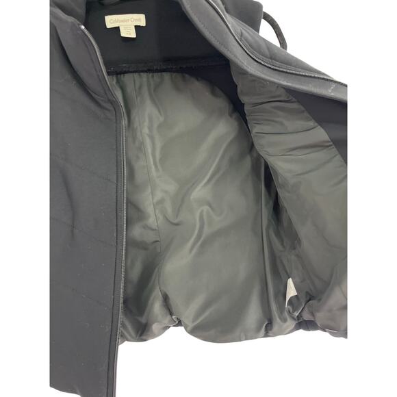 Coldwater Creek Poly Filled Black Full Zip Vest Women's XS (4-6) Seamed Layer - Picture 7 of 7